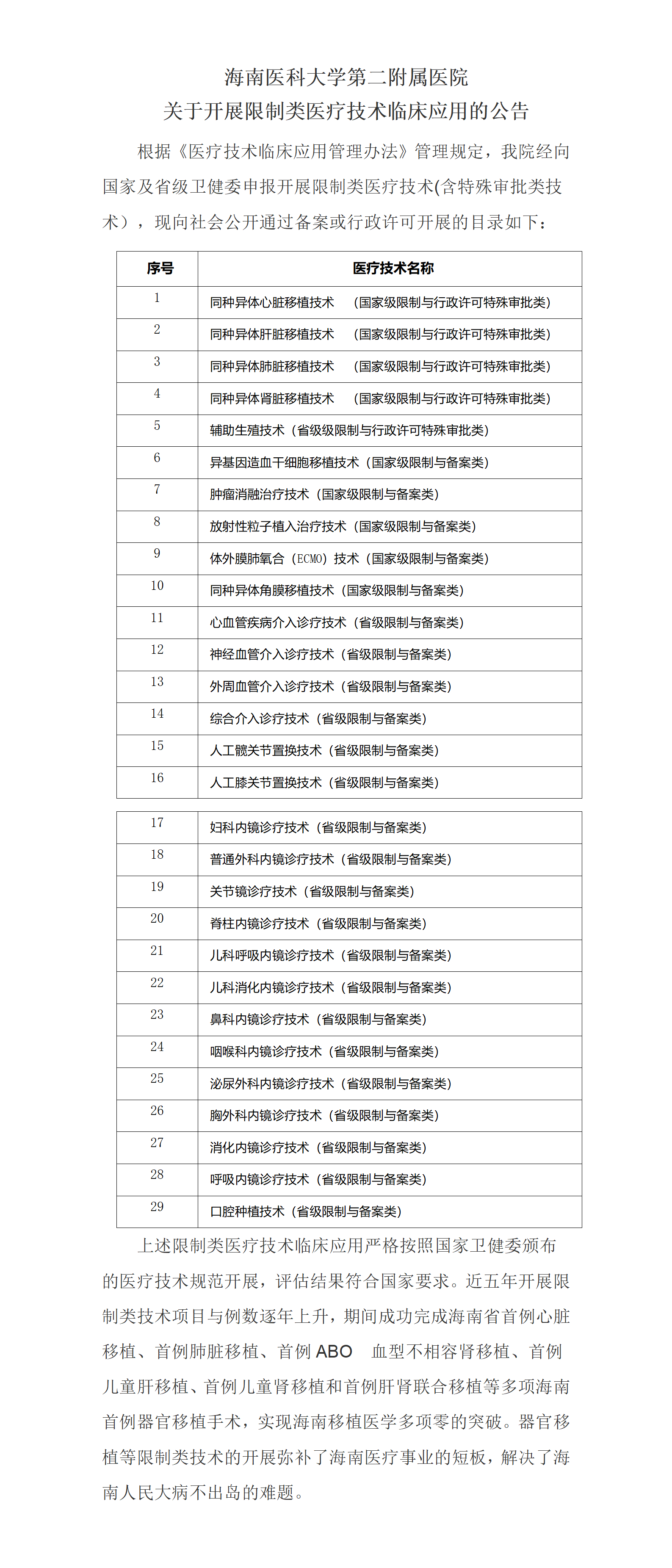 海南医科大学第二附属医院限制类技术临床应用公告_01.png